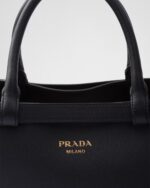 Prada Buckle Medium Leather Double-Belted Handbag - Image 3