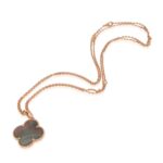 [Eternal Jewelry]CLOVER 25MM GOLD DARK MOP BIG CLOVER NECKLACE - Image 2