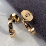 [Eternal Jewelry]LOVE EARRINGS 2.65MM PINK GOLD - Image 6