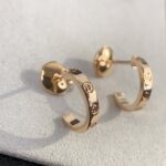 [Eternal Jewelry]LOVE EARRINGS 2.65MM PINK GOLD - Image 3