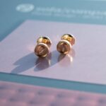 [Eternal Jewelry]LOVE EARRINGS PINK GOLD 10MM - Image 8