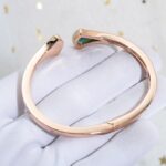 [Eternal Jewelry]DREAM BRACELET OPEN MALACHITE PINK GOLD - Image 5