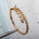 [Eternal Jewelry]SERPENTI BRACELET 6.8MM PINK GOLD DIAMOND - Image 3