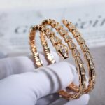 [Eternal Jewelry]SERPENTI BRACELET PINK GOLD DIAMOND DOUBLE ROW - Image 3