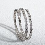 [Eternal Jewelry]SERPENTI BRACELET SILVER DIAMOND DOUBLE ROW - Image 3