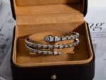 [Eternal Jewelry]SERPENTI BRACELET SILVER DIAMOND DOUBLE ROW - Image 5