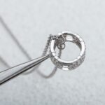 [Eternal Jewelry]PARENTESI NECKLACE SILVER DIAMOND - Image 5