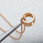 [Eternal Jewelry]PARENTESI NECKLACE PINK GOLD DIAMOND - Image 6
