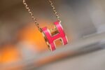 [Eternal Jewelry]POP H PEDANT PINK GOLD - Image 8