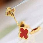 [Eternal Jewelry]CLOVER  2 MOTIF  TIGER EYE CARNELIAN EARRINGS - Image 4
