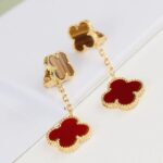 [Eternal Jewelry]CLOVER  2 MOTIF  TIGER EYE CARNELIAN EARRINGS - Image 7