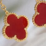 [Eternal Jewelry]CLOVER  2 MOTIF  TIGER EYE CARNELIAN EARRINGS - Image 8