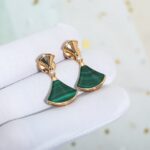 [Eternal Jewelry]DREAM MALACHITE PINK GOLD EARRINGS - Image 3