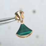 [Eternal Jewelry]DREAM MALACHITE PINK GOLD EARRINGS - Image 6