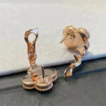 [Eternal Jewelry]CLOVER MEDIUM 1 MOTIFS GRAY MOP  DIAMOND EARRINGS - Image 7