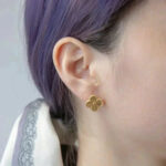 [Eternal Jewelry]CLOVER MEDIUM 1 MOTIFS LASER EARRINGS - Image 7