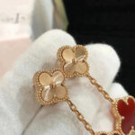 [Eternal Jewelry]CLOVER 2 MOTIF  LASER CARNELIAN EARRINGS - Image 5