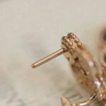 [Eternal Jewelry]CLOVER MEDIUM 1 MOTIFS FUll DIAMOND EARRINGS - Image 4