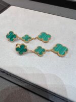 [Eternal Jewelry]CLOVER MALACHITE 3 MOTIFS GOLD - Image 4