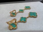 [Eternal Jewelry]CLOVER MALACHITE 3 MOTIFS GOLD - Image 5
