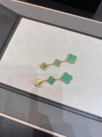 [Eternal Jewelry]CLOVER MALACHITE 3 MOTIFS GOLD - Image 6