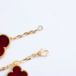 [Eternal Jewelry]CLOVER BRACELET 5 MOTIFS CARNELIAN TIGER EYE - Image 5
