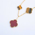 [Eternal Jewelry]CLOVER BRACELET 5 MOTIFS CARNELIAN TIGER EYE - Image 4