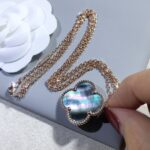 [Eternal Jewelry]CLOVER 25MM GOLD DARK MOP BIG CLOVER NECKLACE - Image 4