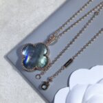[Eternal Jewelry]CLOVER 25MM GOLD DARK MOP BIG CLOVER NECKLACE - Image 11