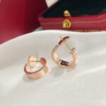 [Eternal Jewelry]LOVE EARRINGS 5.7MM 2 DIAMONDS - Image 2