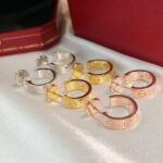 [Eternal Jewelry]LOVE EARRINGS 5.7MM 2 DIAMONDS - Image 5