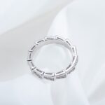 [Eternal Jewelry]SERPENTI RING SILVER DIAMOND PAVED 3MM - Image 10