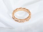 [Eternal Jewelry]SERPENTI RING PINK GOLD DIAMOND PAVED 3MM - Image 6