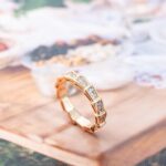 [Eternal Jewelry]SERPENTI RING PINK GOLD DIAMOND PAVED 3MM - Image 8