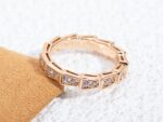 [Eternal Jewelry]SERPENTI RING PINK GOLD DIAMOND PAVED 3MM - Image 9