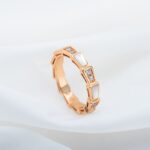[Eternal Jewelry]SERPENTI RING PINK GOLD DIAMOND MOP 3MM - Image 3