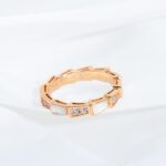 [Eternal Jewelry]SERPENTI RING PINK GOLD DIAMOND MOP 3MM - Image 4