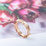 [Eternal Jewelry]SERPENTI RING PINK GOLD DIAMOND MOP 3MM - Image 8