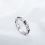 [Eternal Jewelry]SERPENTI RING SILVER  DIAMOND BLACK MOP 3MM - Image 2