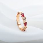 [Eternal Jewelry]SERPENTI RING PINK GOLD CARNELIAN DIAMOND 3MM - Image 4