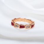 [Eternal Jewelry]SERPENTI RING PINK GOLD CARNELIAN DIAMOND 3MM - Image 8