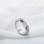 [Eternal Jewelry]SERPENTI RING SILVER DIAMOND BLACK MOP 4MM - Image 3