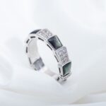 [Eternal Jewelry]SERPENTI RING SILVER DIAMOND BLACK MOP 4MM - Image 5