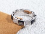 [Eternal Jewelry]SERPENTI RING SILVER DIAMOND BLACK MOP 4MM - Image 8