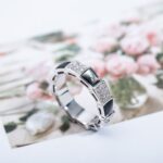 [Eternal Jewelry]SERPENTI RING SILVER DIAMOND BLACK MOP 4MM - Image 9
