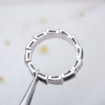 [Eternal Jewelry]SERPENTI RING SILVER DIAMOND BLACK MOP 4MM - Image 10