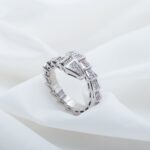 [Eternal Jewelry]SERPENTI RING SILVER DIAMOND PAVED 4MM - Image 3