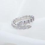 [Eternal Jewelry]SERPENTI RING SILVER DIAMOND PAVED 4MM - Image 4