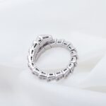 [Eternal Jewelry]SERPENTI RING SILVER DIAMOND PAVED 4MM - Image 7