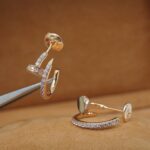 [Eternal Jewelry]JUSTE EARRINGS 12.75MM PINK GOLD DIAMOND - Image 8